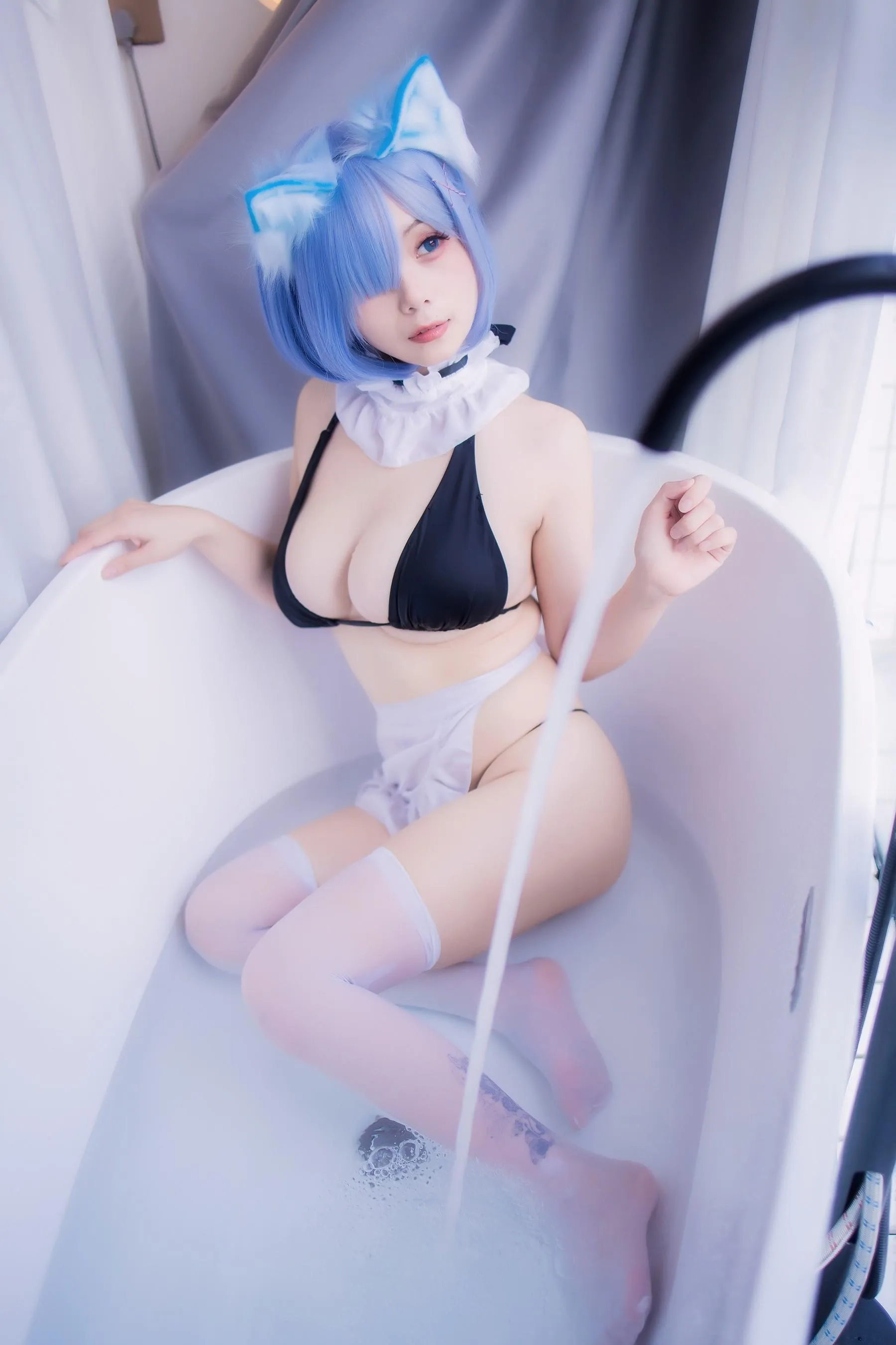 末夜787 – NO.09 蕾姆女仆泳装 [48P]插图9